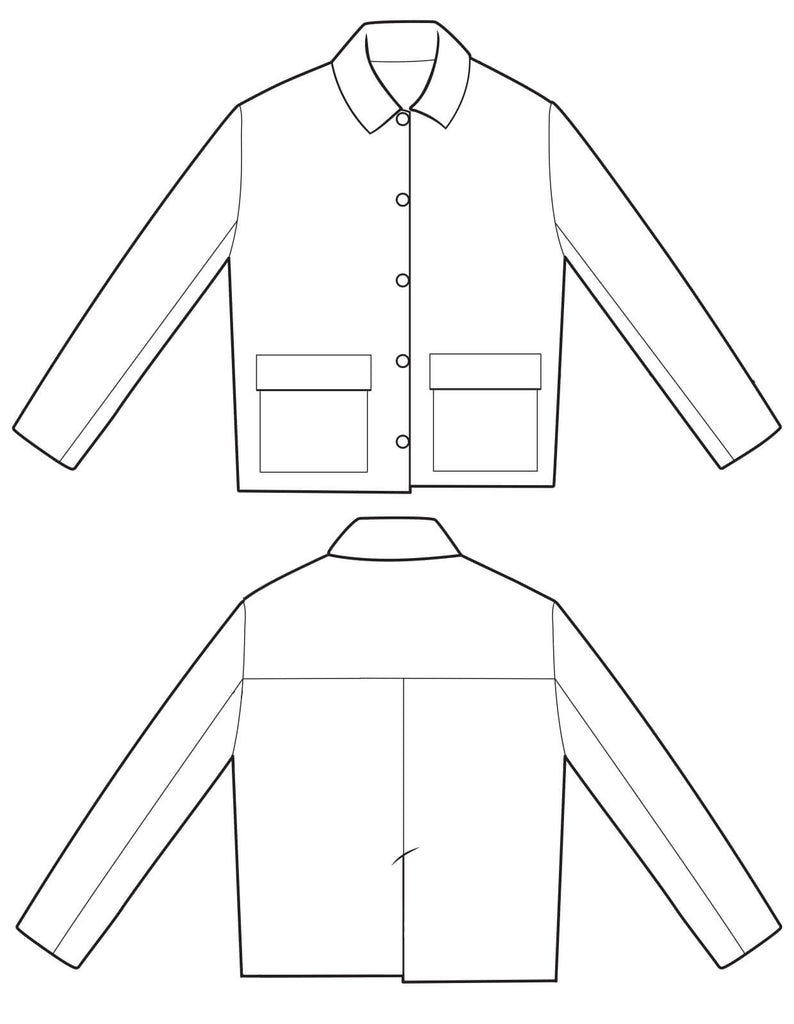 The Maker's Atelier, The Boxy Jacket PDF Pattern, with or without printing