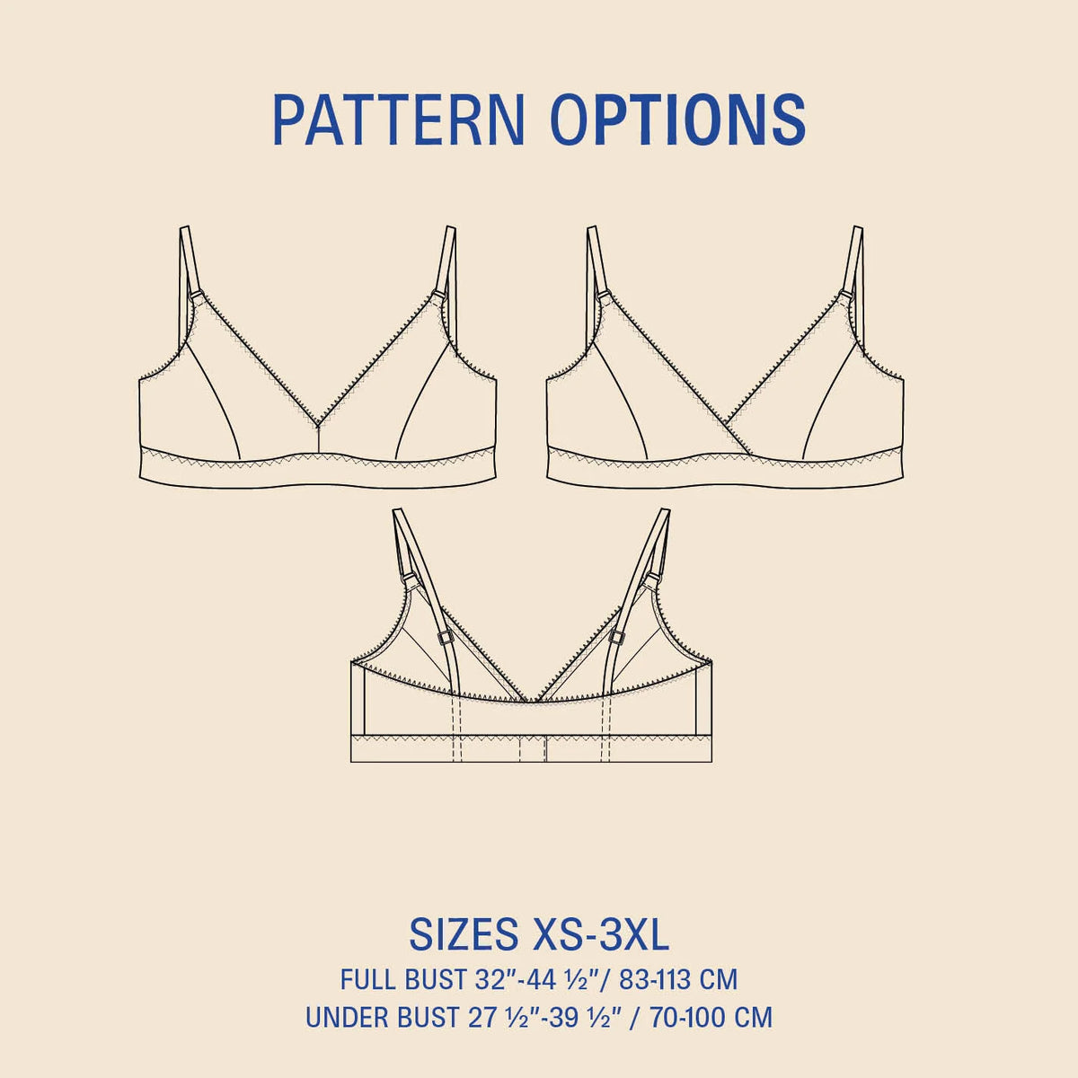 Wardrobe by Me, Bralette PDF Pattern