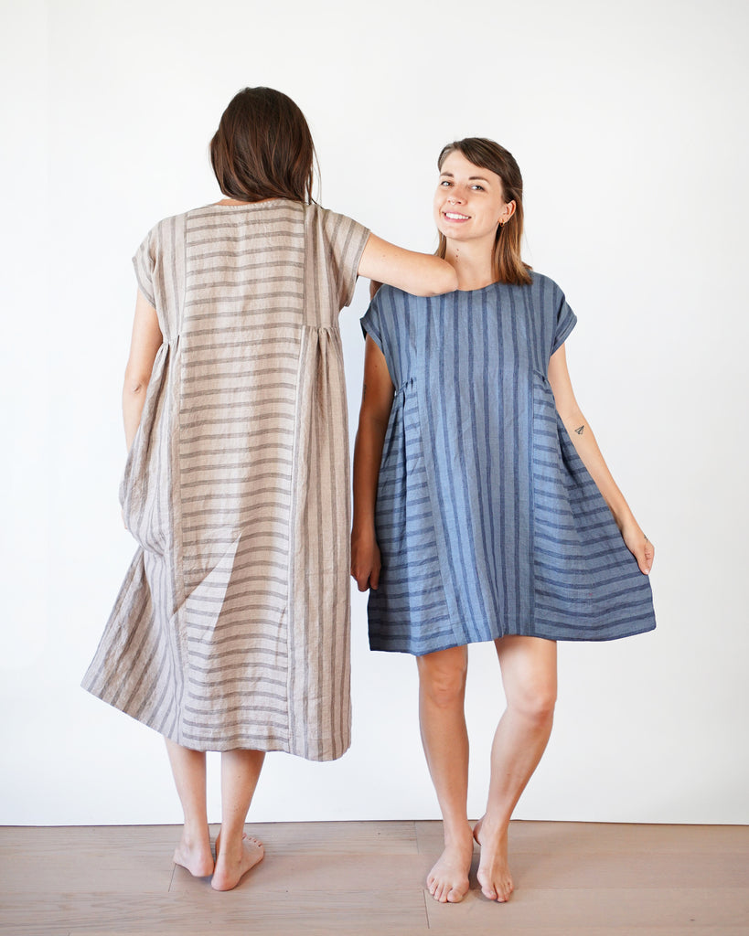 Matchy Matchy Sewing Club, Collage Gather Dress, PDF Pattern (with or without printing)