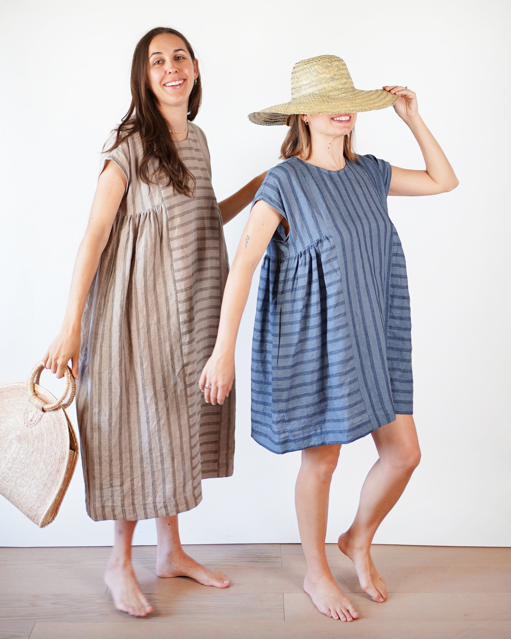 Matchy Matchy Sewing Club, Collage Gather Dress, PDF Pattern (with or without printing)