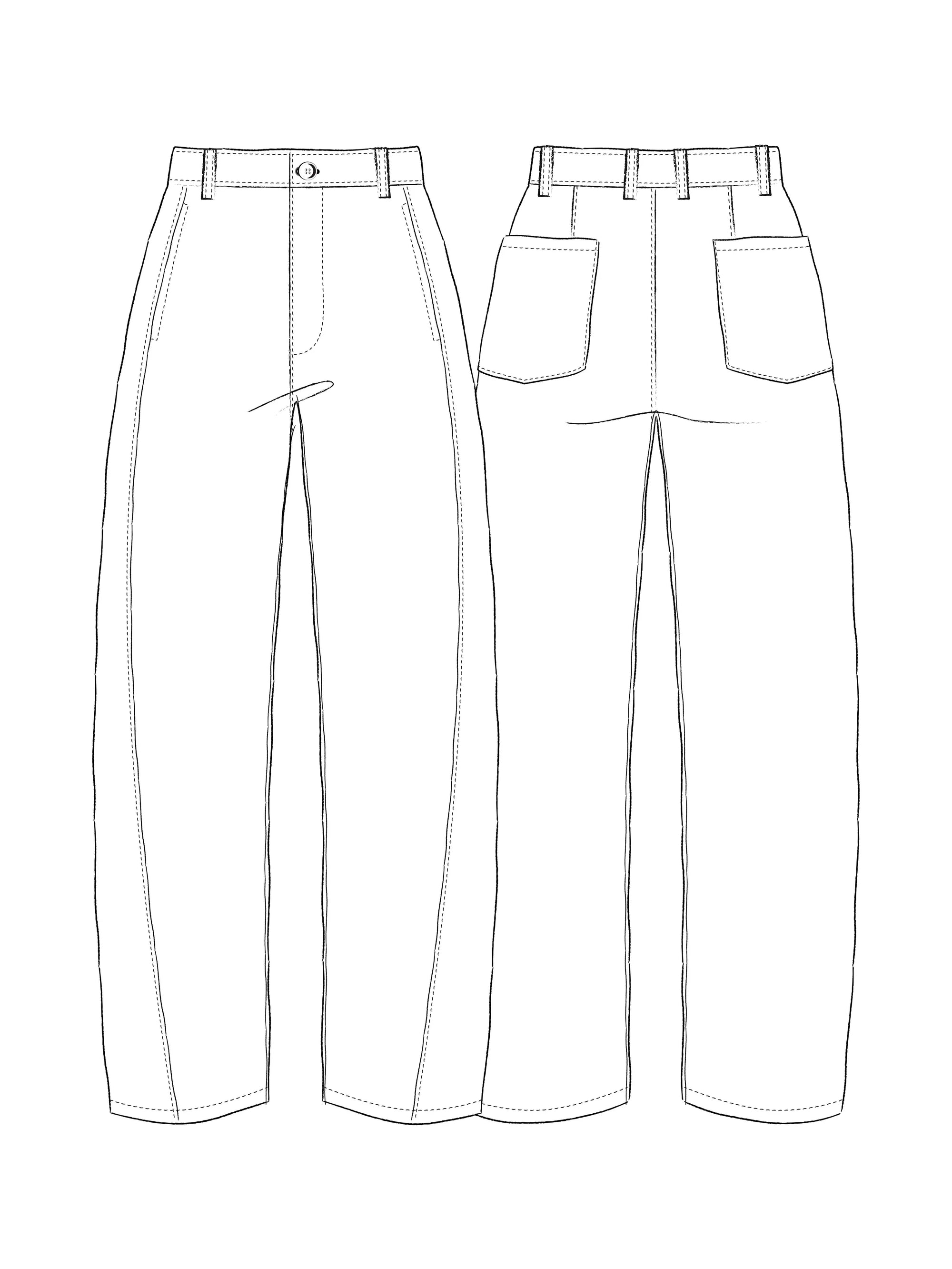 Daughter Judy, Coe Trouser PDF Pattern