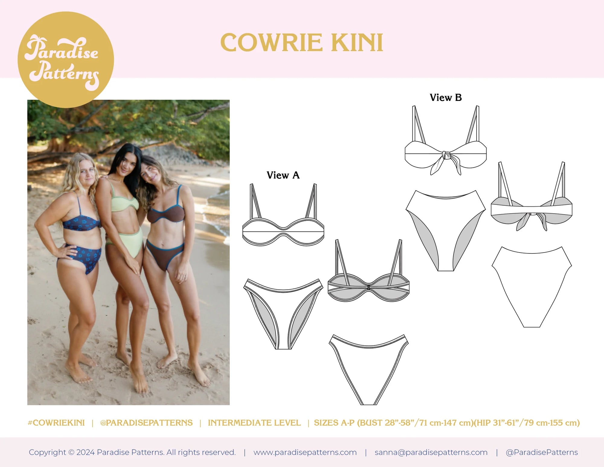 Paradise Patterns, Cowrie Kini PDF Pattern
