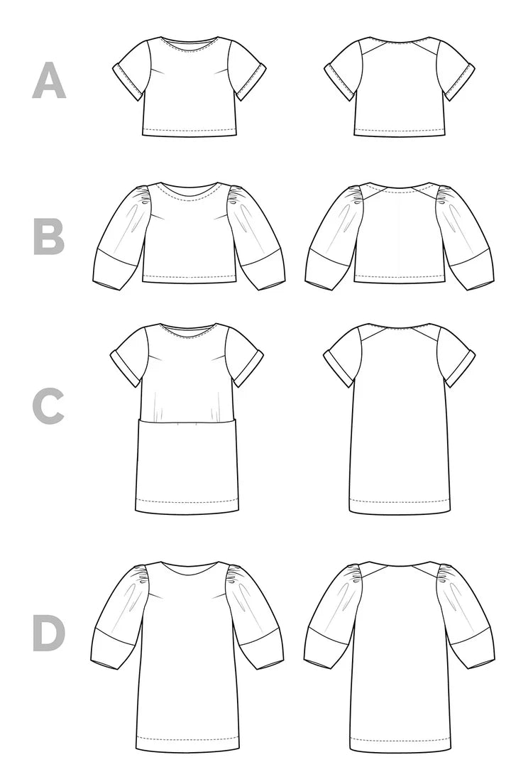 Closet Core Patterns, Cielo Top and Dress Pattern - Lakes Makerie