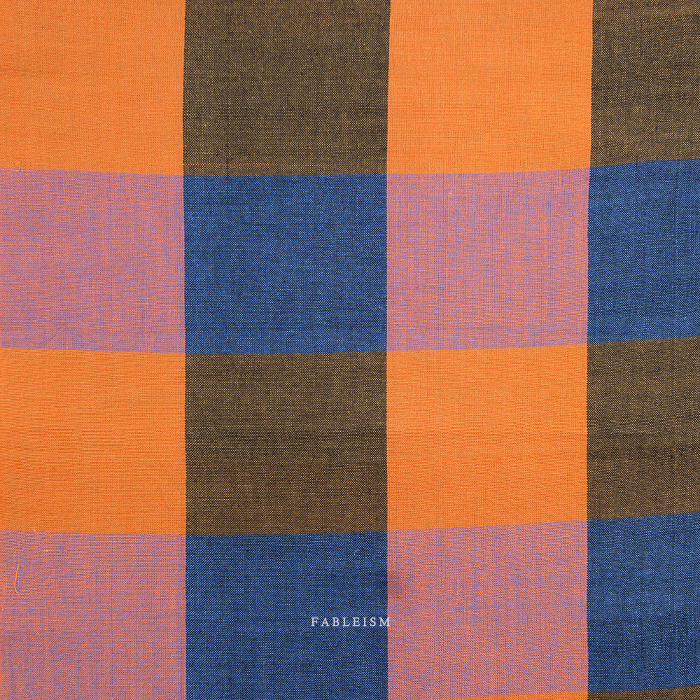 Fableism Fine and Dandy, Happy Checkers in Suit, 1/4 yard