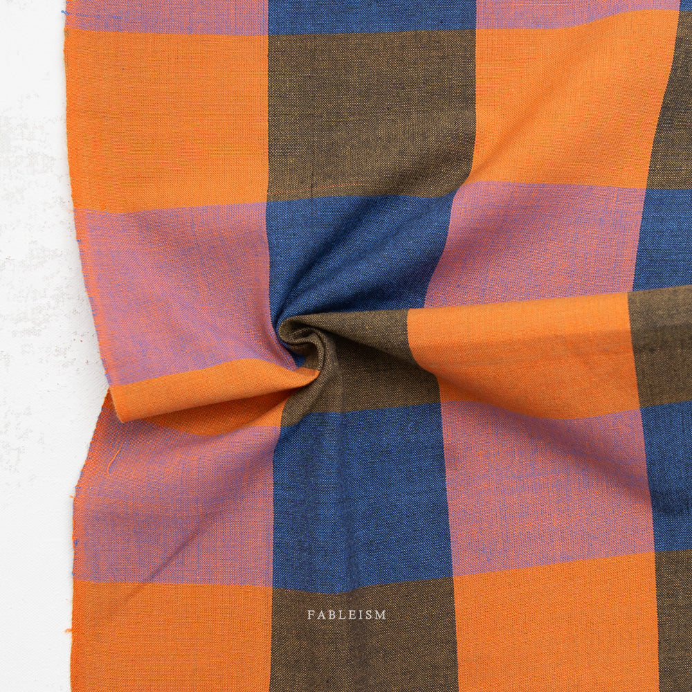 Fableism Fine and Dandy, Happy Checkers in Suit, 1/4 yard