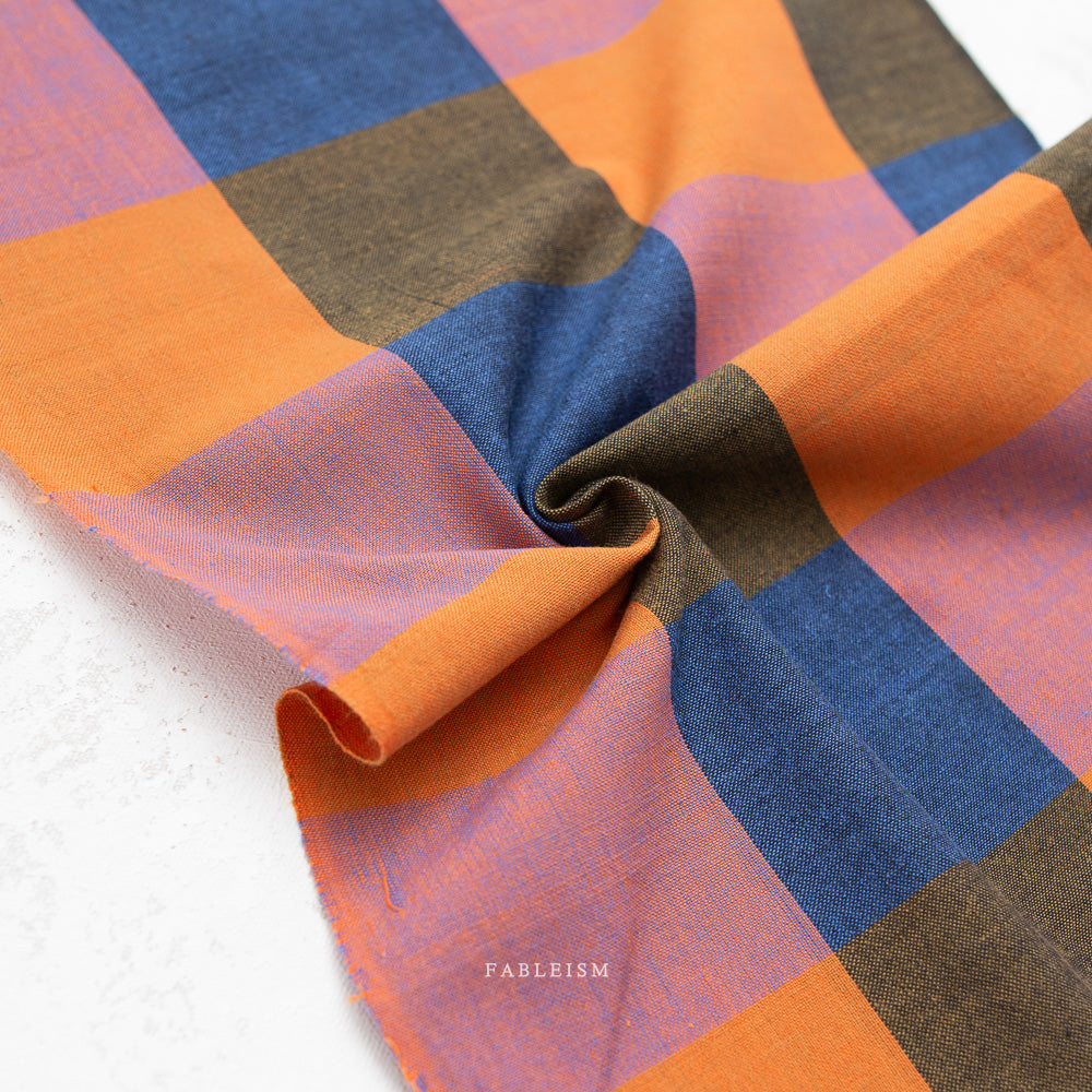 Fableism Fine and Dandy, Happy Checkers in Suit, 1/4 yard