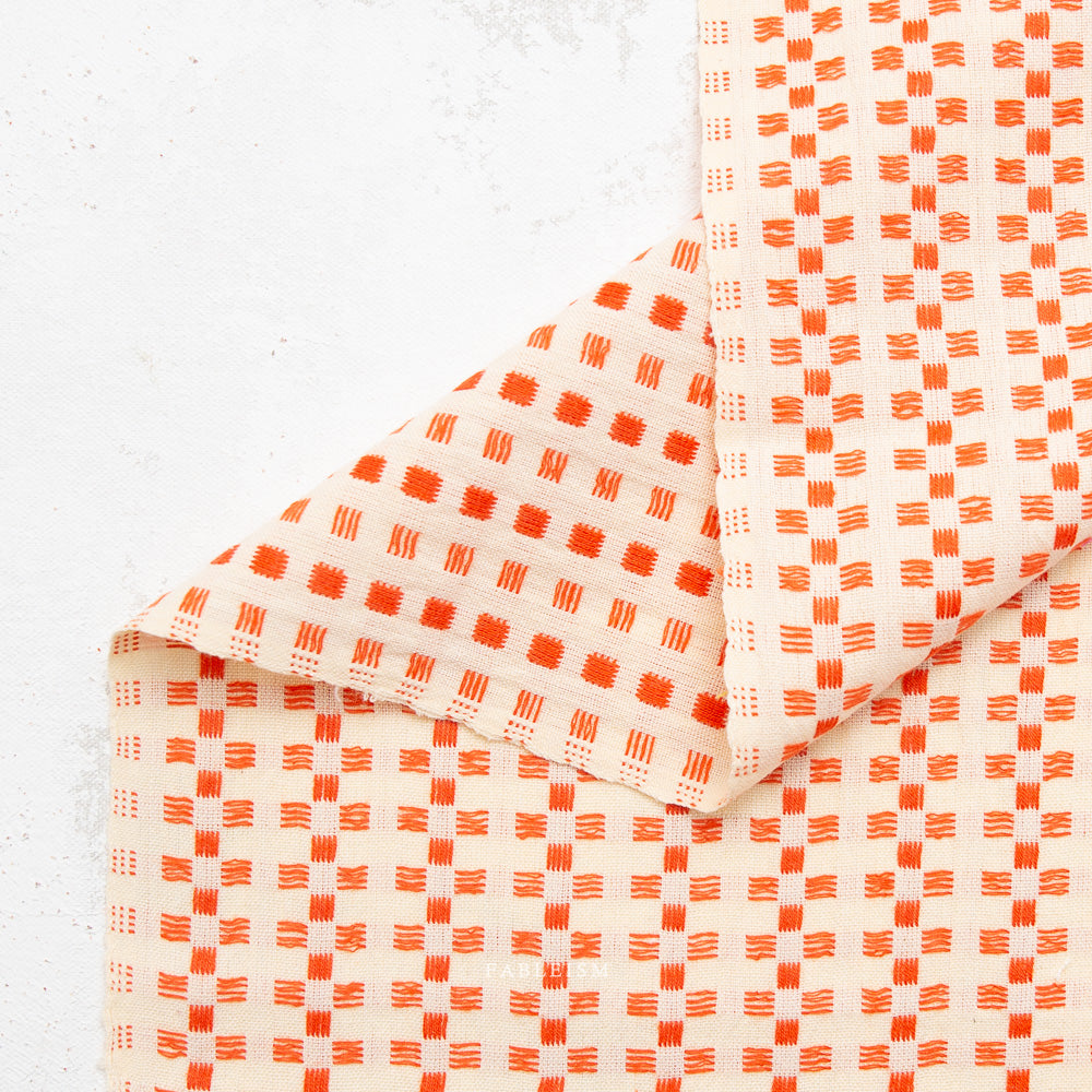 Fableism Fine and Dandy, Basket Weave in Picnic, 1/4 yard