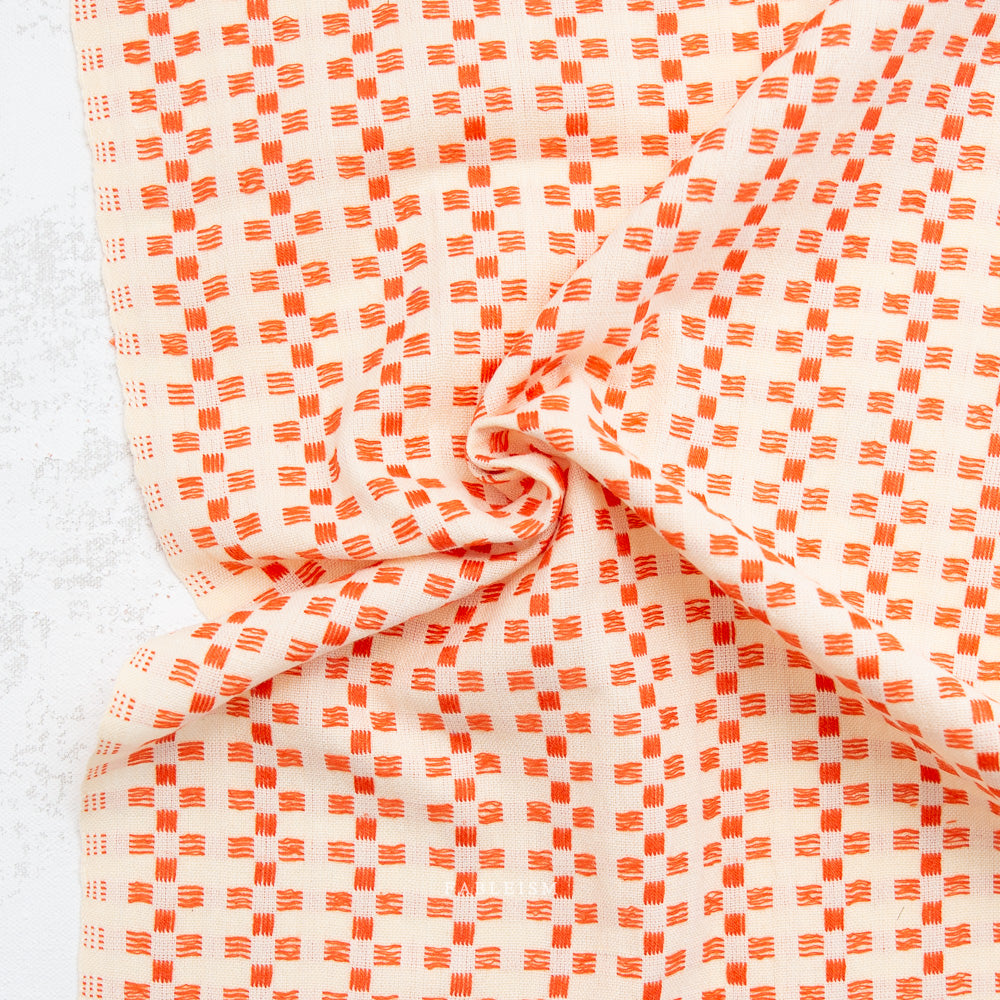 Fableism Fine and Dandy, Basket Weave in Picnic, 1/4 yard