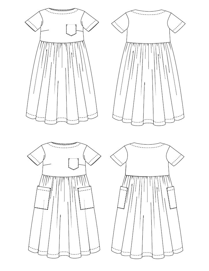 Merchant &amp; Mills, The Fabbrica Dress PDF Pattern