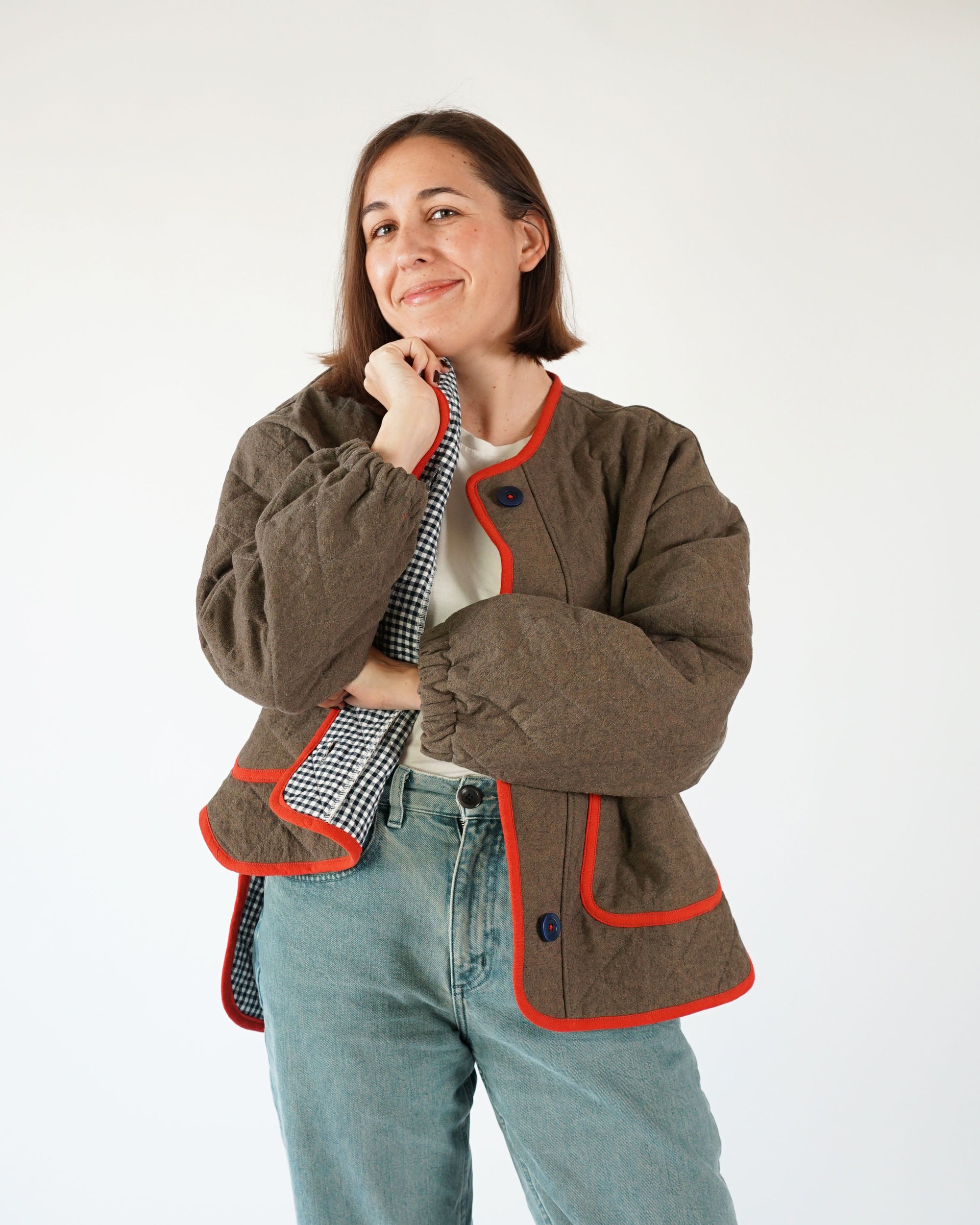 Matchy Matchy Sewing Club, Homebody Quilted Jacket Digital PDF Pattern