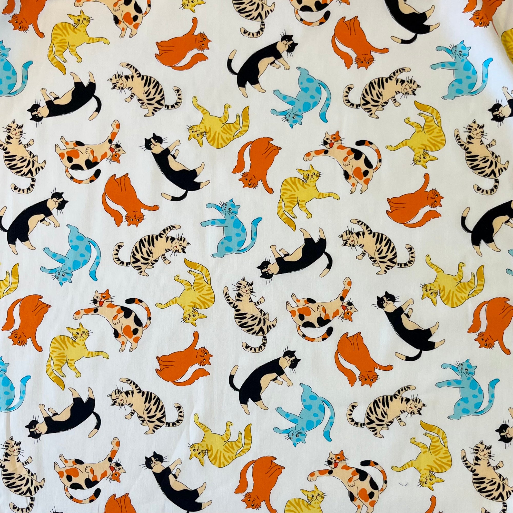 Sevenberry "Crazy Cats" Cotton, 1/4 yard - Lakes Makerie