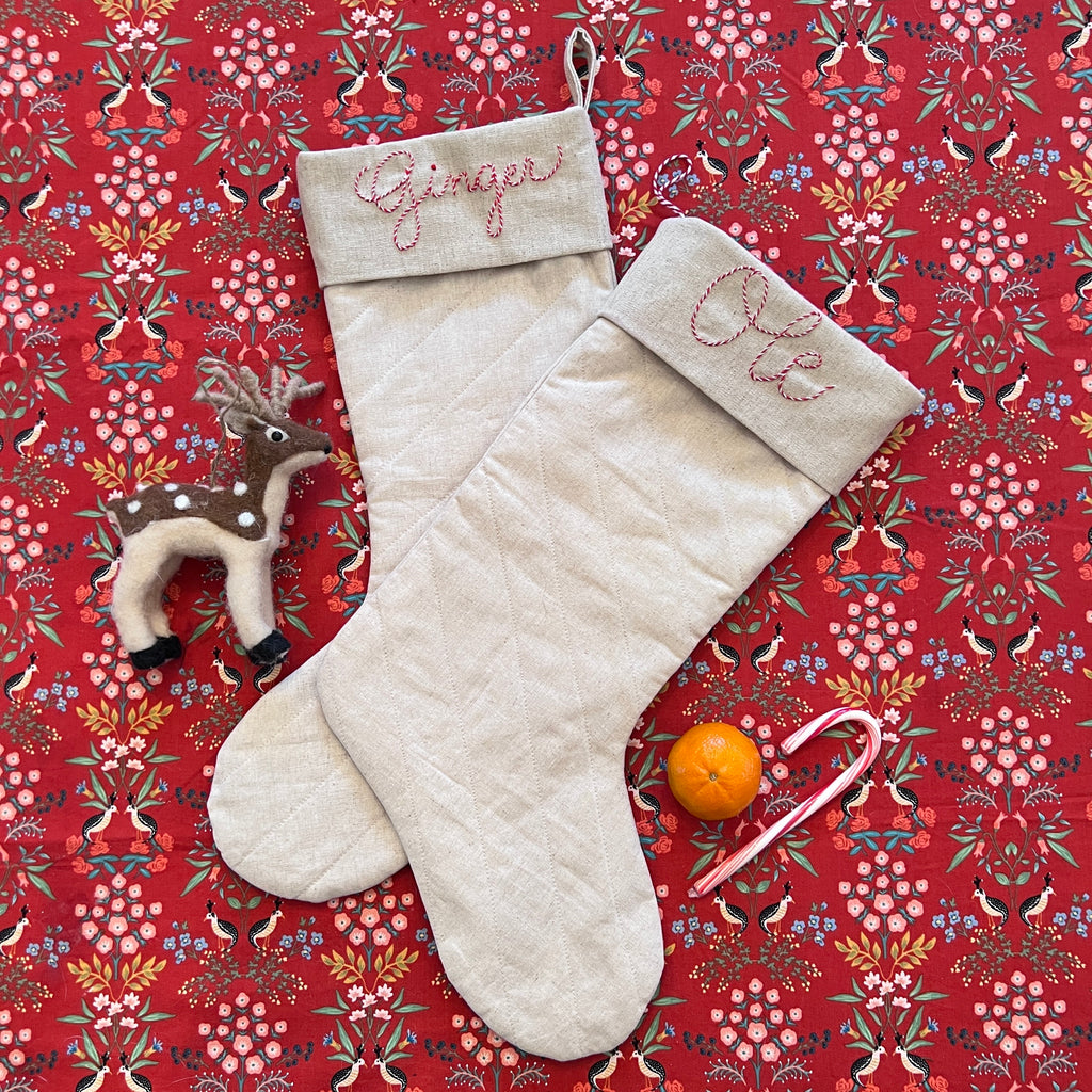 Class: Sew a Quilted Christmas Stocking with Sarah (Beginner Friendly)