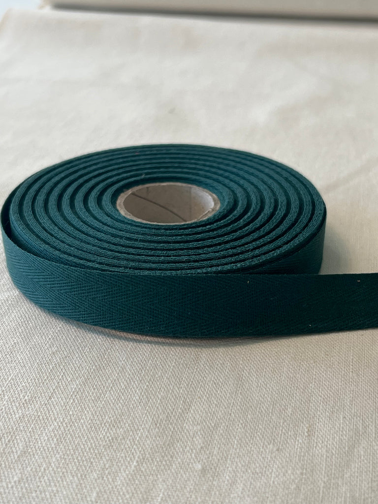 Italian 5/8" Twill Tape - 100% Cotton (12 color ways)