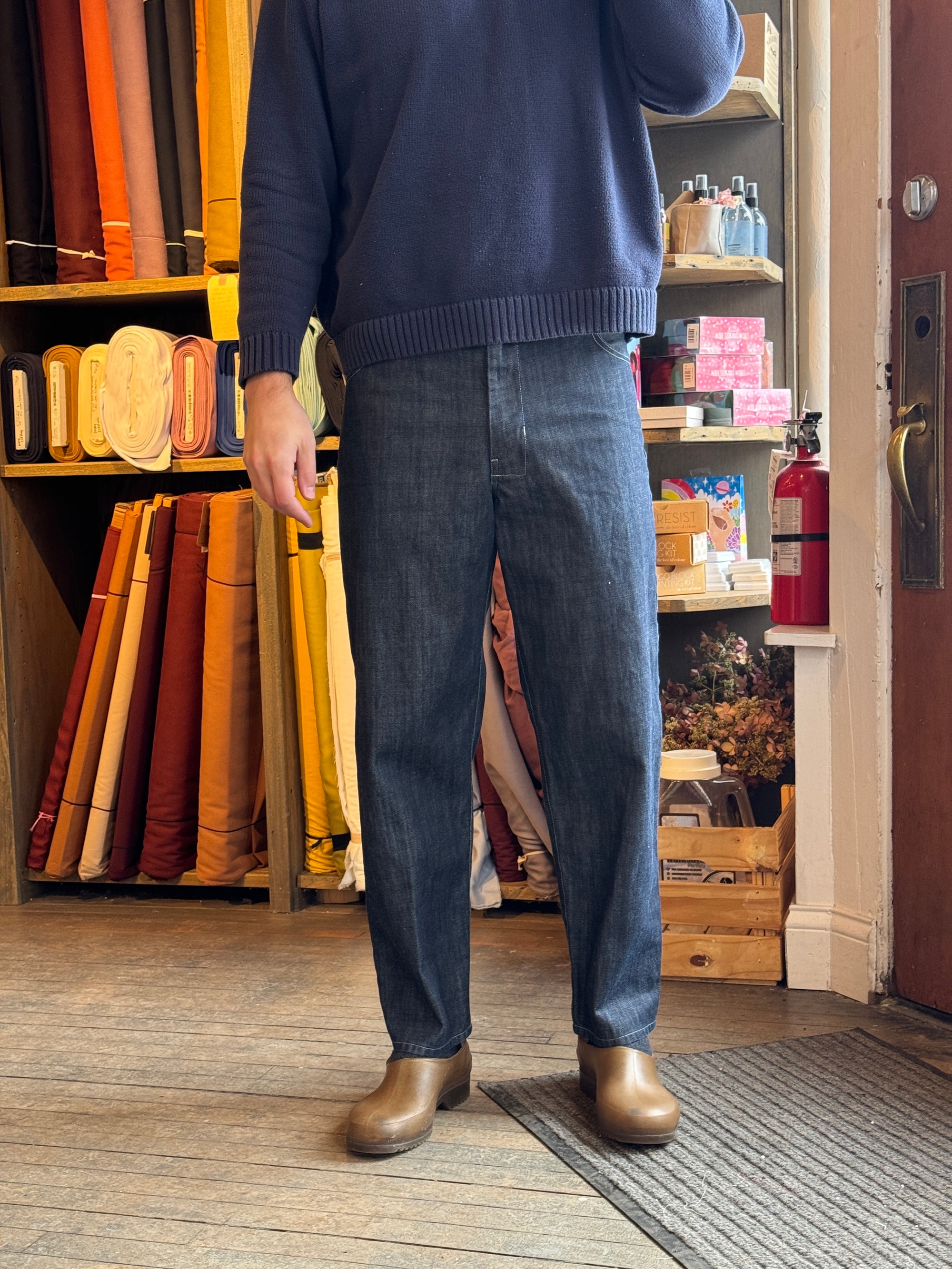 Class: Sew the Worker Trousers with Evan, starts Wednesday June 18, 12-3PM (4 sessions)
