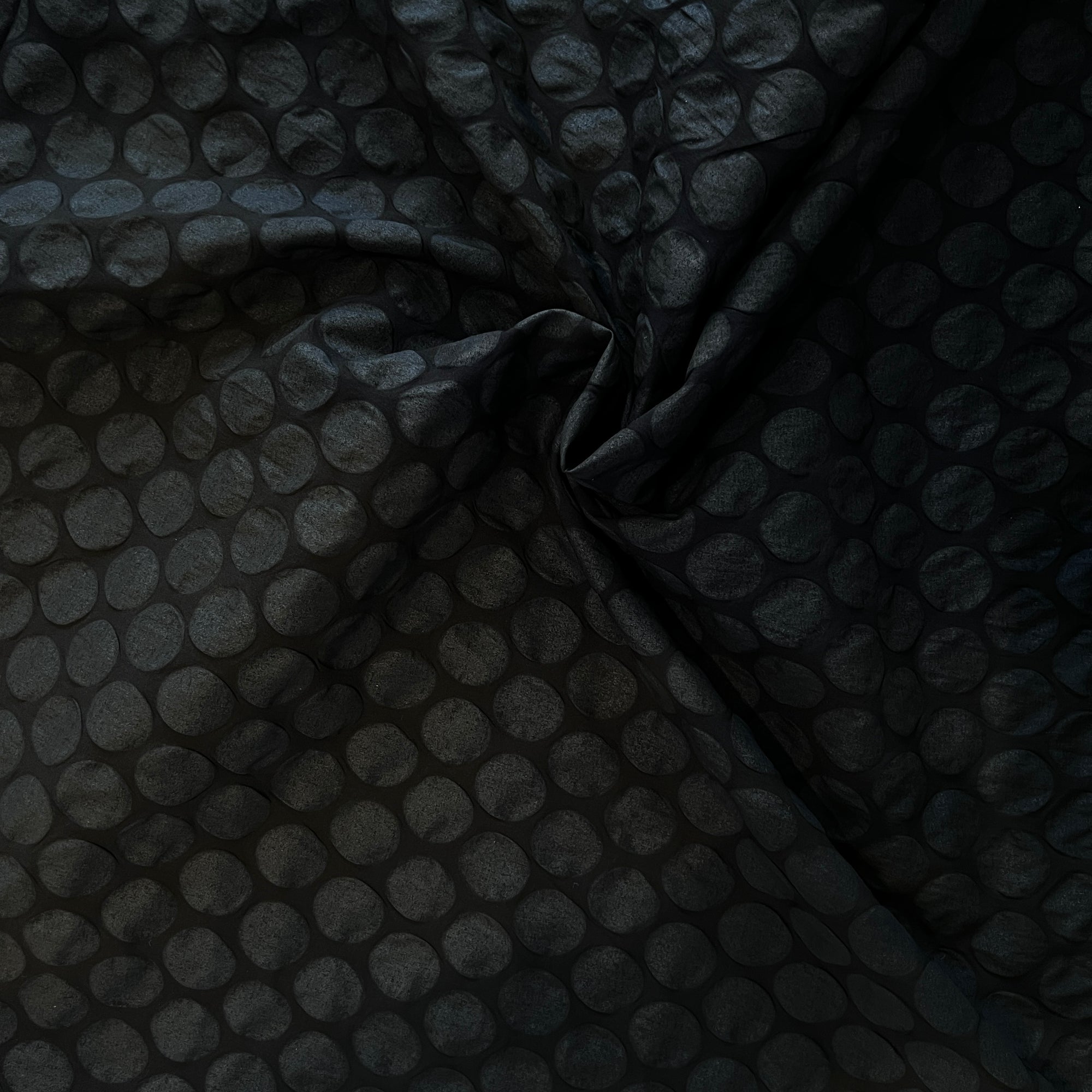 Kokka,  Polka Dot Salt Wash Cotton, 1/4 yard