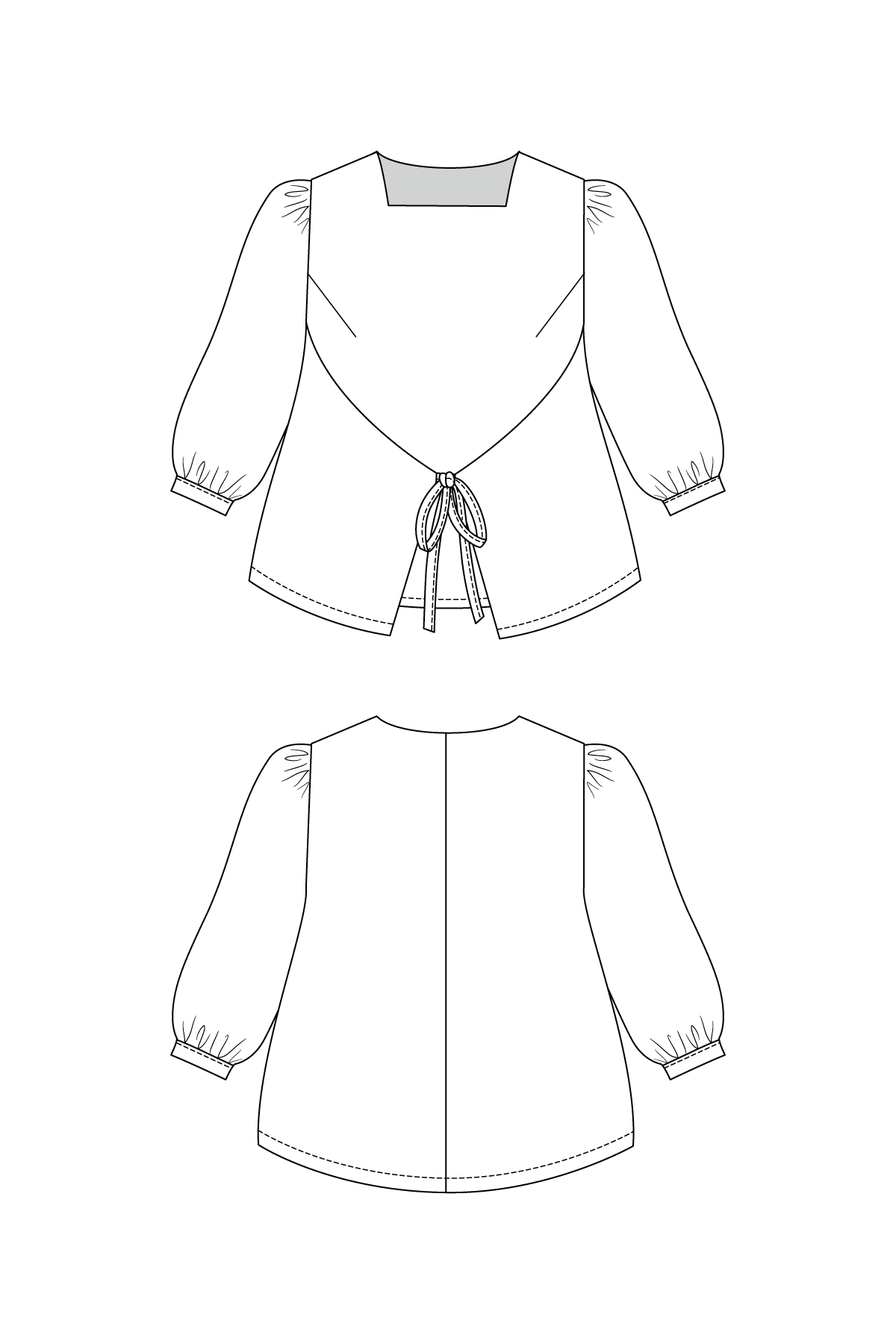 Named Clothing, Lilja Dress, Pinafore and Blouse, Digital PDF Pattern