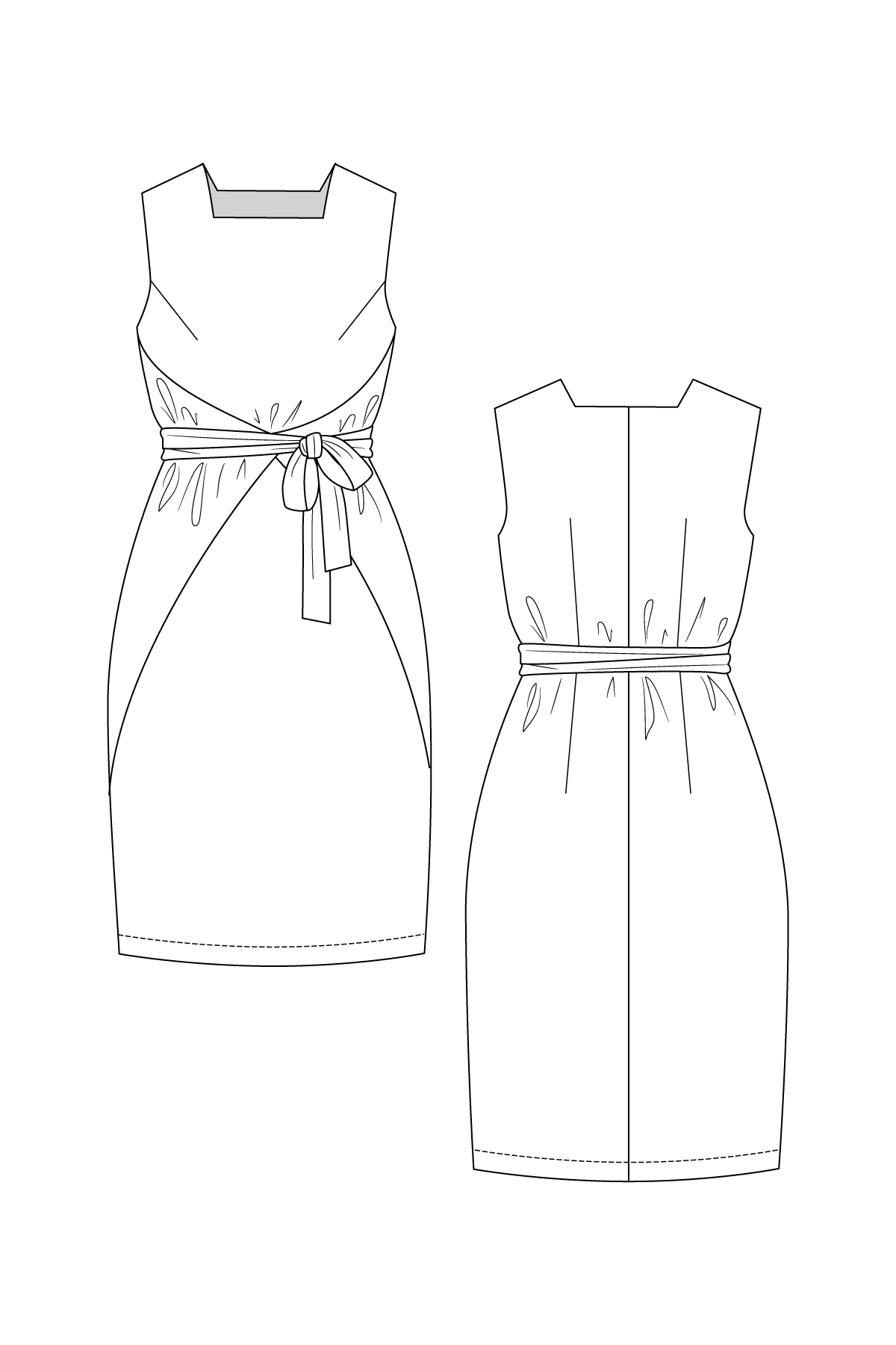 Named Clothing, Lilja Dress, Pinafore and Blouse, Digital PDF Pattern