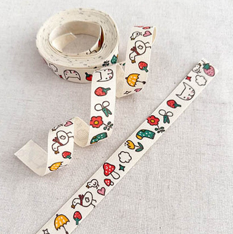 Minki Kim Cotton Ribbon, 5 yard bunde.