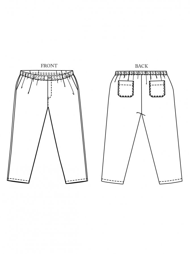 Merchant &amp; Mills, The Elling Men&#39;s Trouser PDF Pattern
