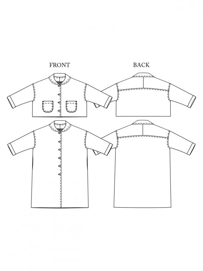 Merchant & Mills, Sanda PDF Pattern, two size ranges