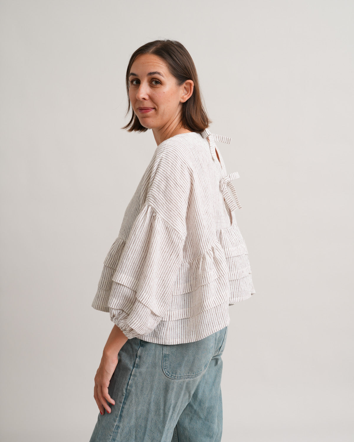 Matchy Matchy Sewing Club, Pintuck Poet Blouse, Digital PDF Pattern