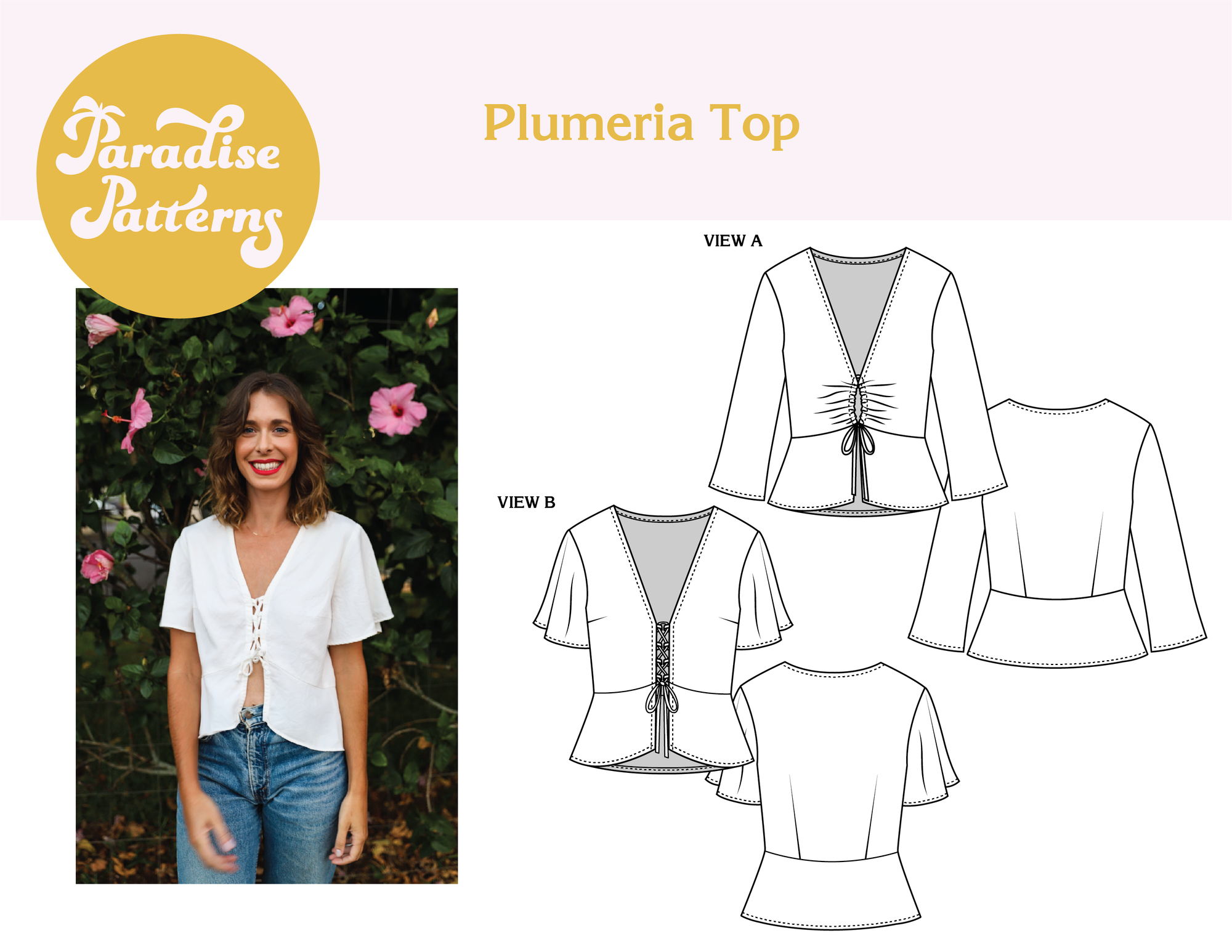 Paradise Patterns, Plumeria Top PDF Pattern