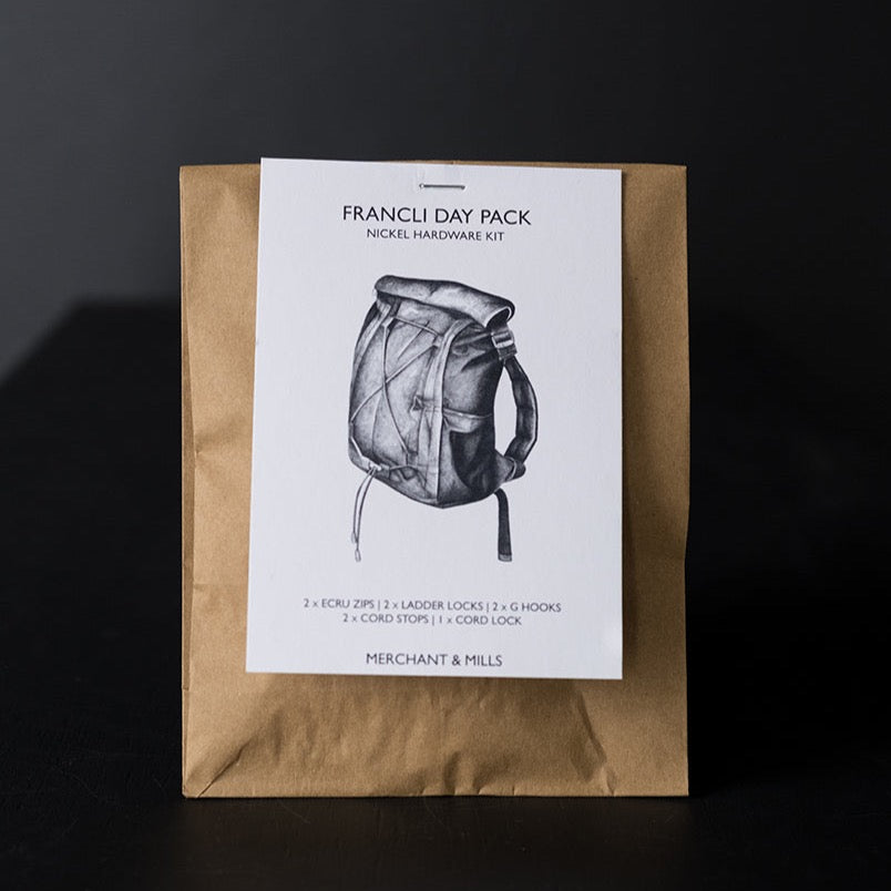 Merchant & Mills, Francli Bag Hardware Set, chrome or old brass