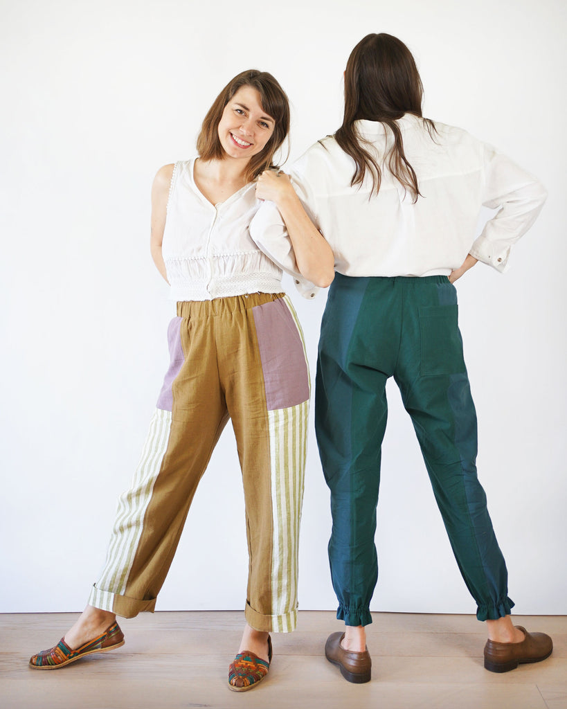 Matchy Matchy Sewing Club, Recess Play Pants PDF Pattern (with or without printing)