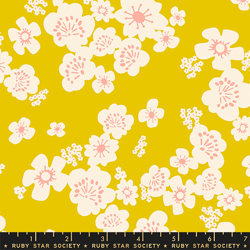 Ruby Star, Paper Cuts 2, "Golden Hour" Cotton Double Gauze,  1/4 yard - Lakes Makerie