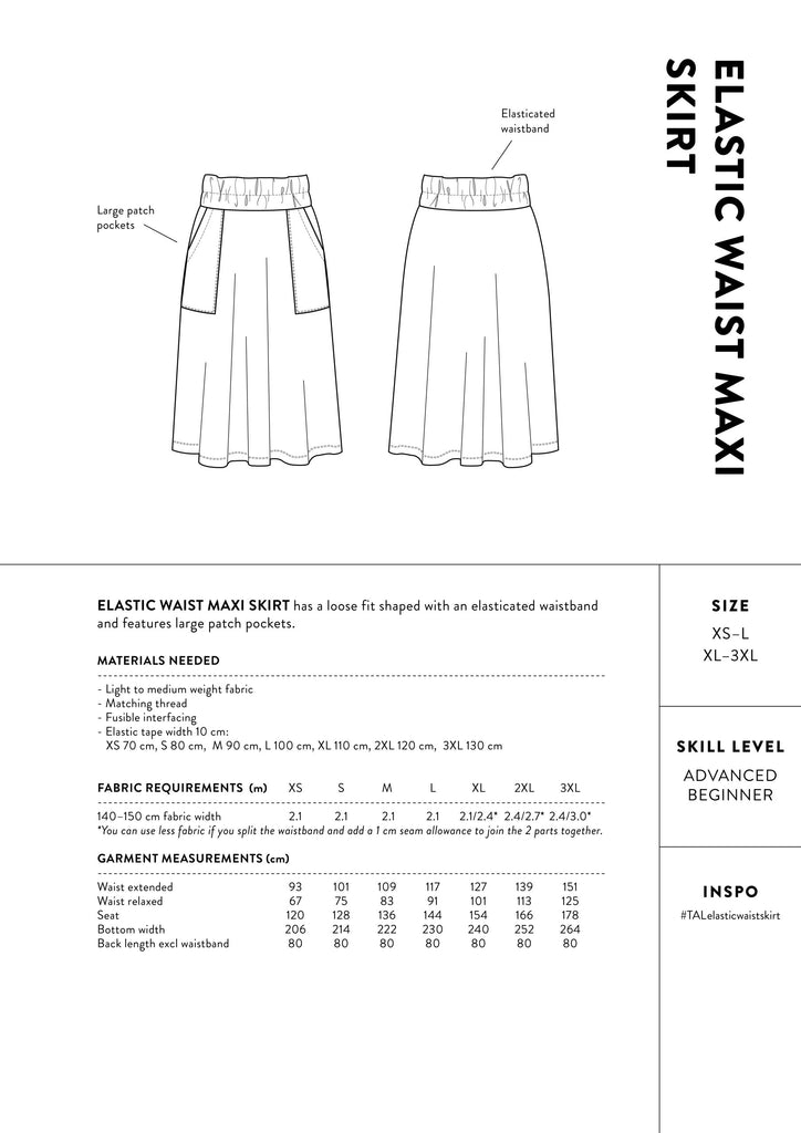 Class: Garment Sewing: Assembly Line Elastic Waist Skirt with Sarah, starts Thursday March 7, 5:30-8:30 pm (2 sessions)