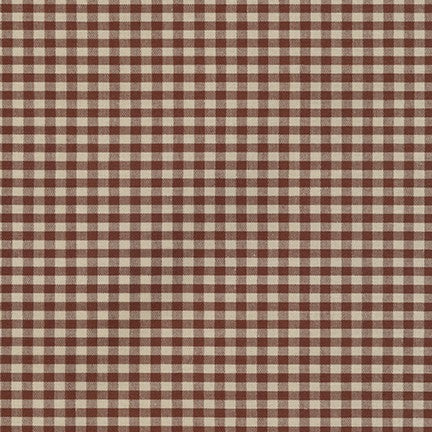 Crawford Shirting, Checks or Stripes (multiple sizes), Brown, 1/4 yard