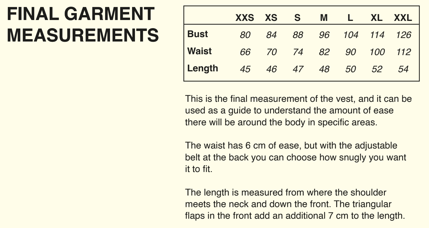 Puff and Pencil, Waistcoat Vest PDF Pattern