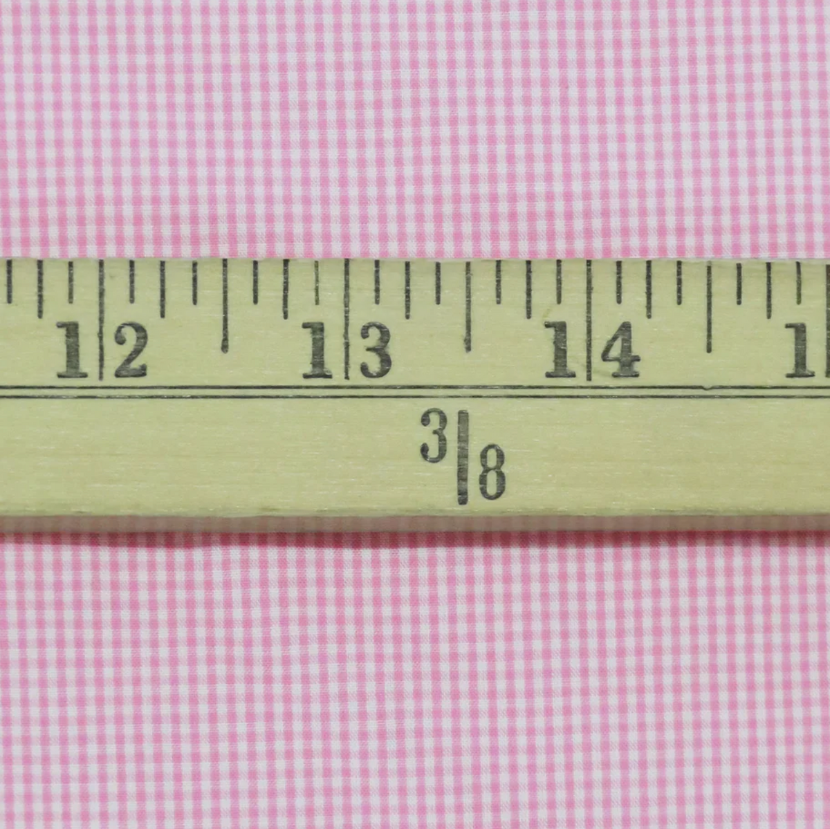 Fine Pink Baby Check Cotton Shirting, 1/4 yard - Lakes Makerie