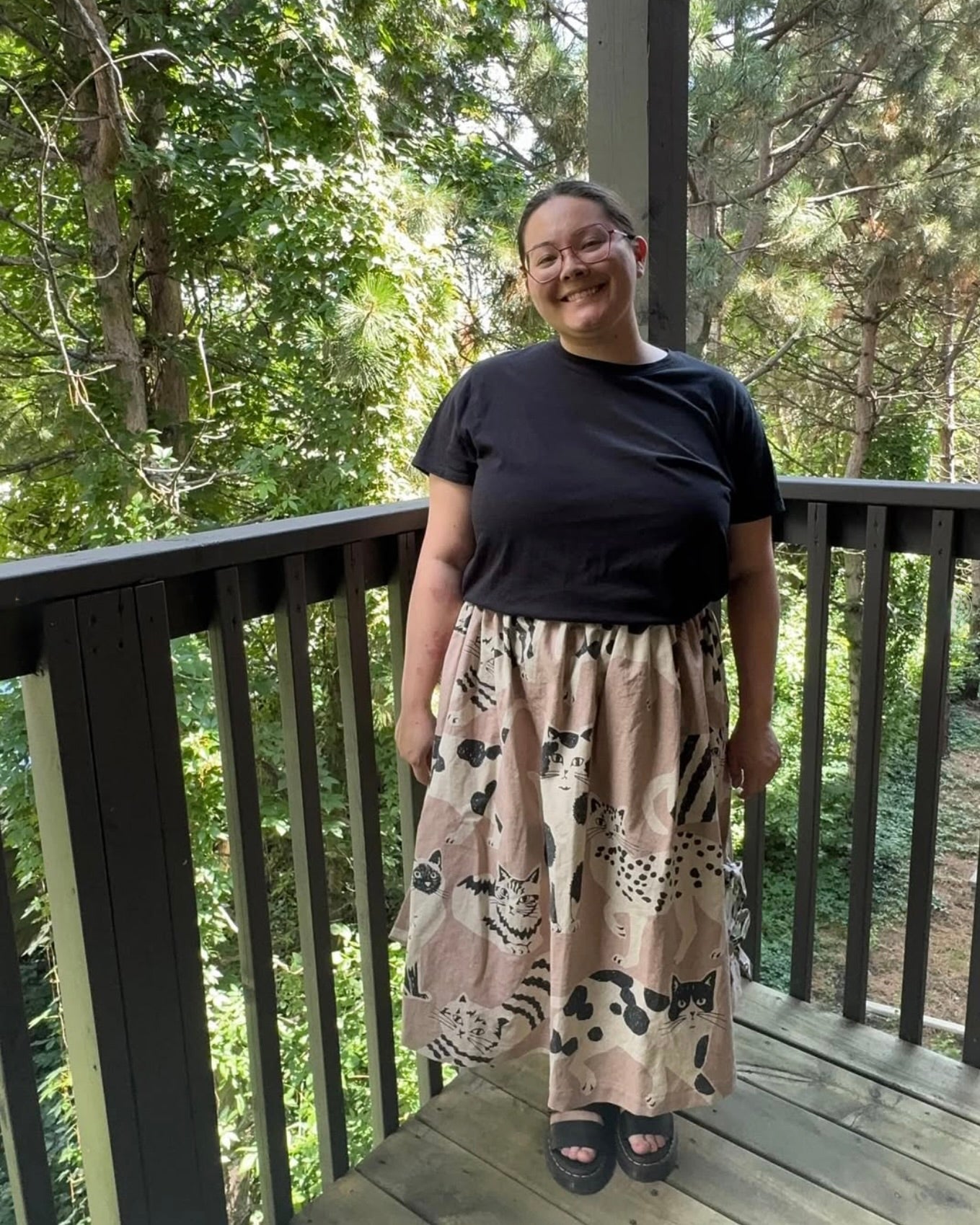 Echino Nekonoe CAT CAT Cotton-Linen Canvas, 1/4 yard