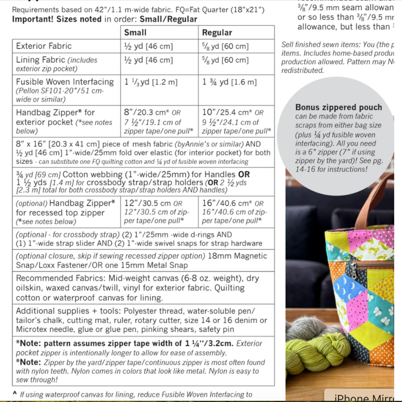 Noodlehead Quarry Tote Pattern