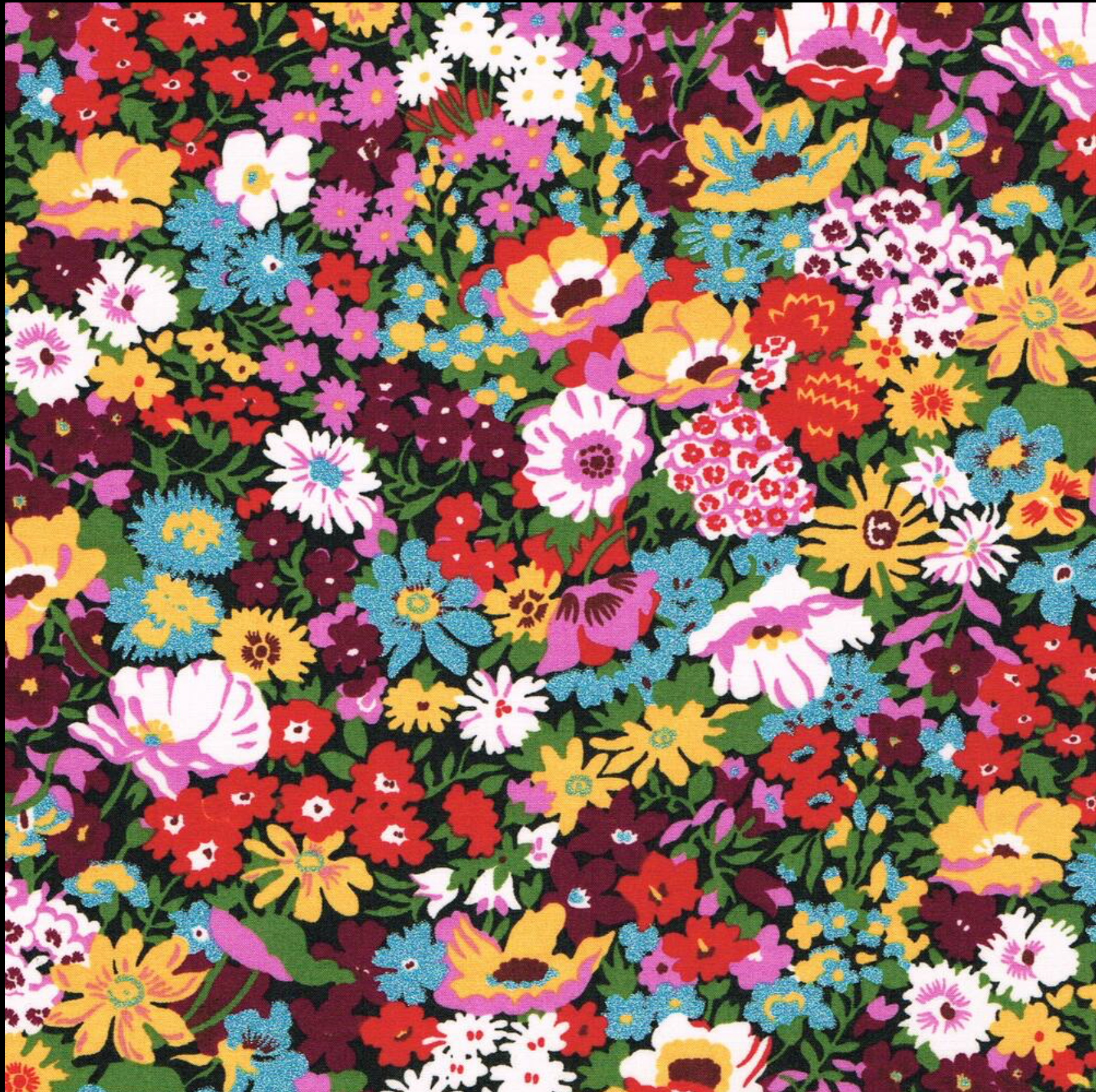 Liberty Tana Lawn Cotton Fabric, "Thorp Classic Metallic" , 1/4 yard - Lakes Makerie