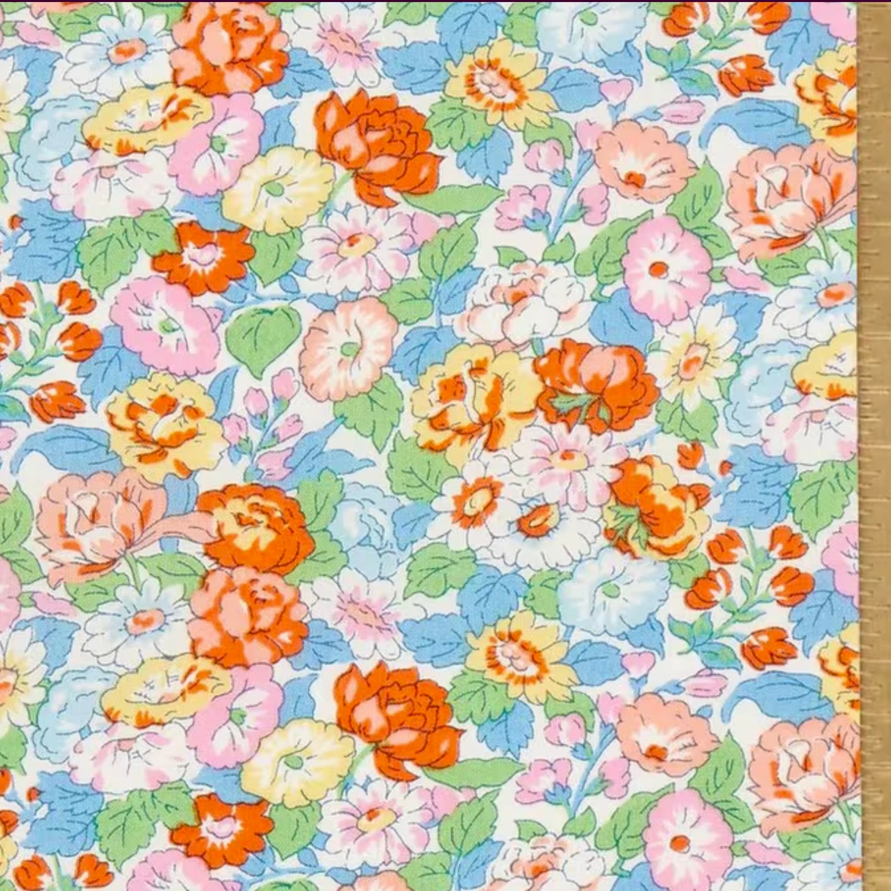 Liberty Tana Lawn Cotton Fabric, "Leontyne Dream", 1/4 yard - Lakes Makerie