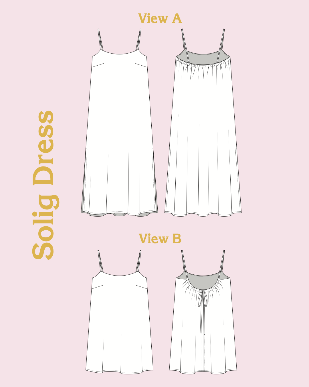 Paradise Patterns, Solig Dress PDF Pattern