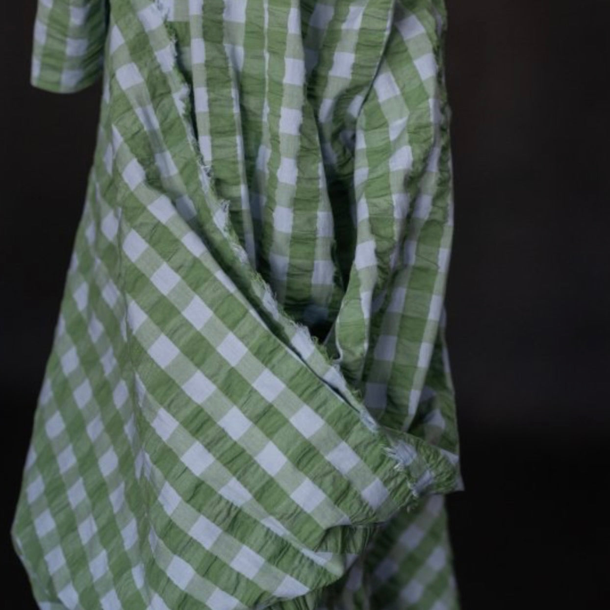 Merchant &amp; Mills, Organic Cotton Gingham Seersucker, Multiple Colorways, 1/4 yard
