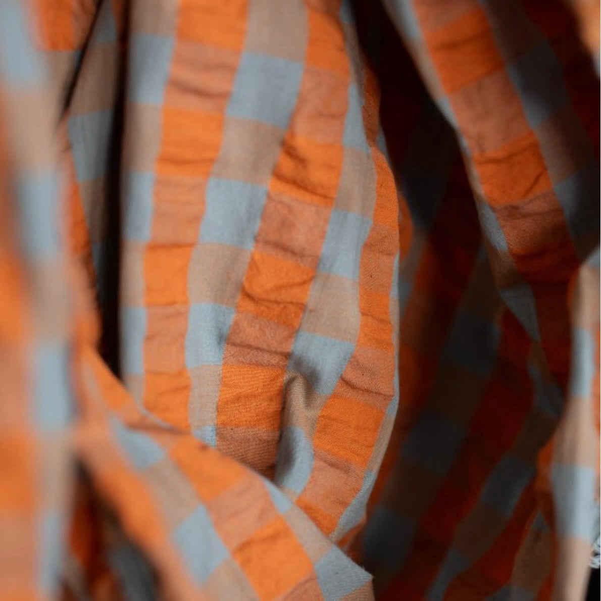 Merchant &amp; Mills, Organic Cotton Gingham Seersucker, Multiple Colorways, 1/4 yard