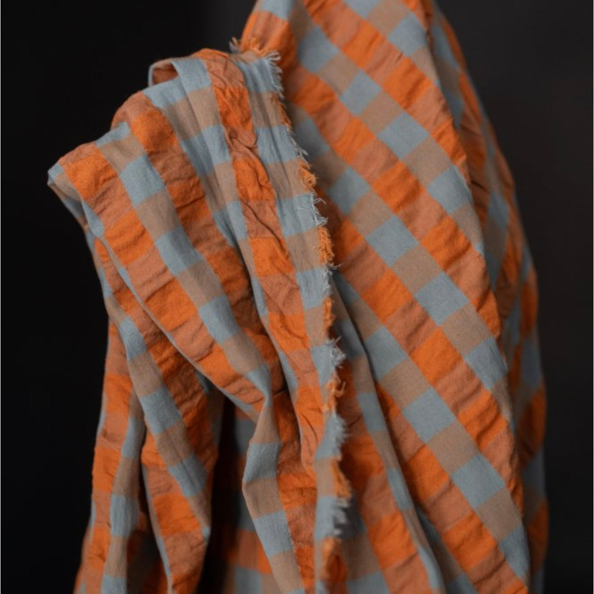 Merchant &amp; Mills, Organic Cotton Gingham Seersucker, Multiple Colorways, 1/4 yard
