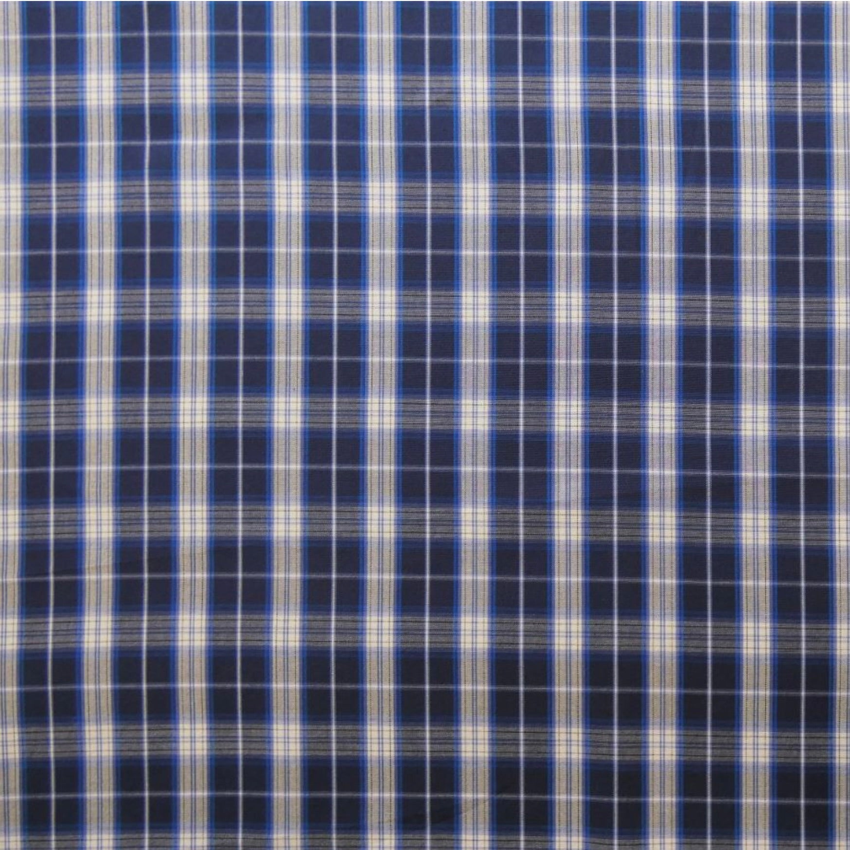 McElroy Chilton Plaid Italian Cotton Shirting, 1/4 yard