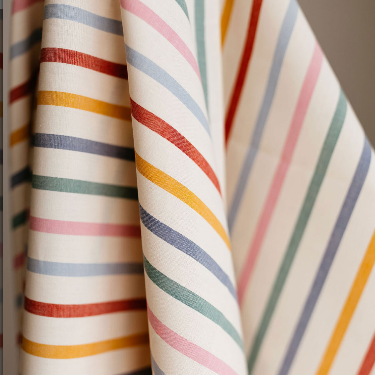 Suzy Quilts Picnic Wovens, Stripe, Sun Dress, Fruit Salad or Veggie, 1/4 yard