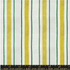 A close-up of a striped fabric pattern with alternating vertical stripes in grass green and mustard yellow on an off-white woven background.