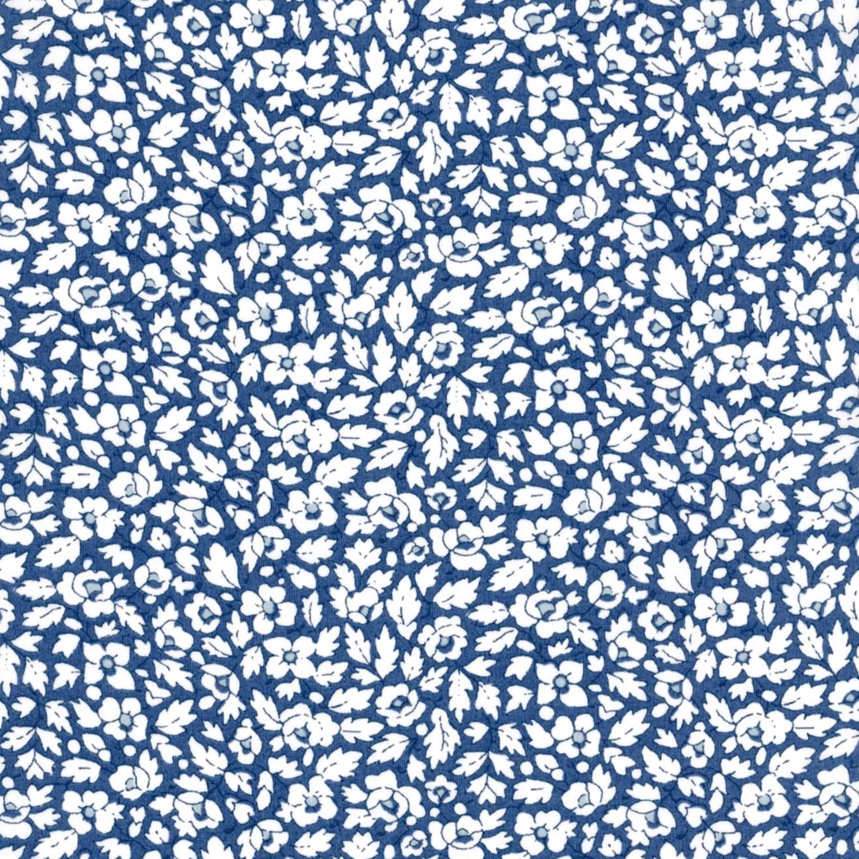 Liberty Tana Lawn, "Feather Meadow" Blue, Cotton, Fabric, 1/4 yard