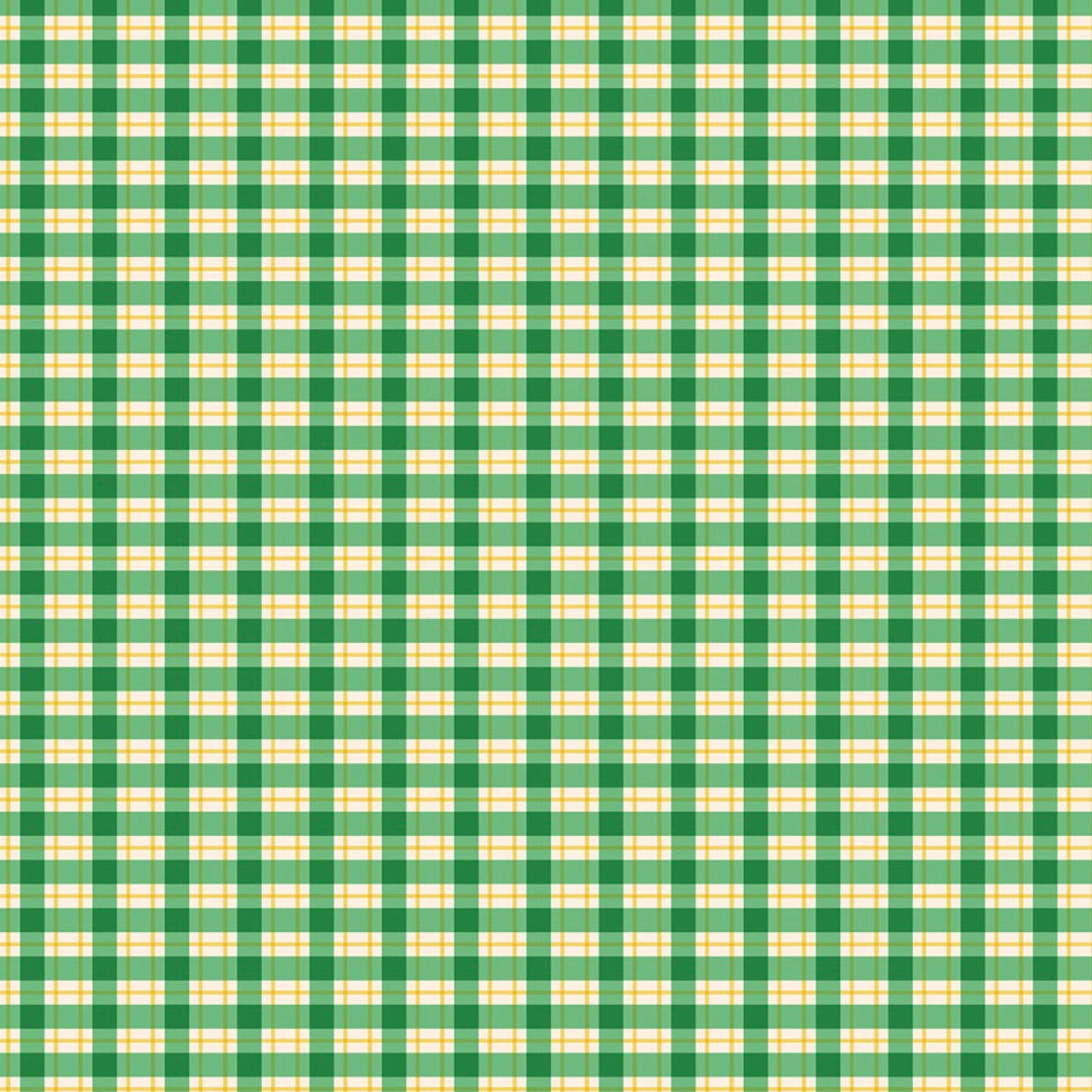 Stannie &amp; Lloyd by August Ellery, Chaperones Gingham, Basil , 1/4 yard