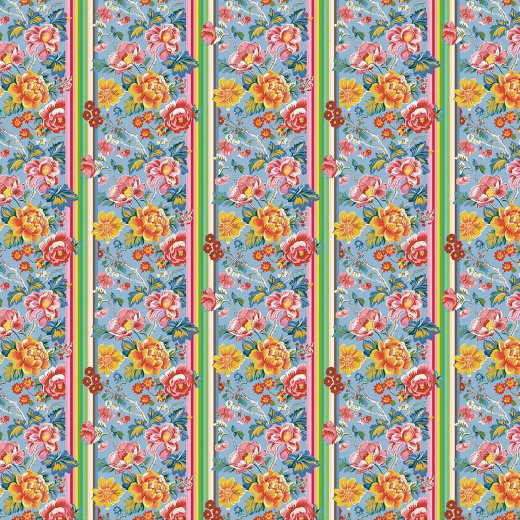 Stannie &amp; Lloyd by August Ellery, Regency Remix, Sky, 1/4 yard