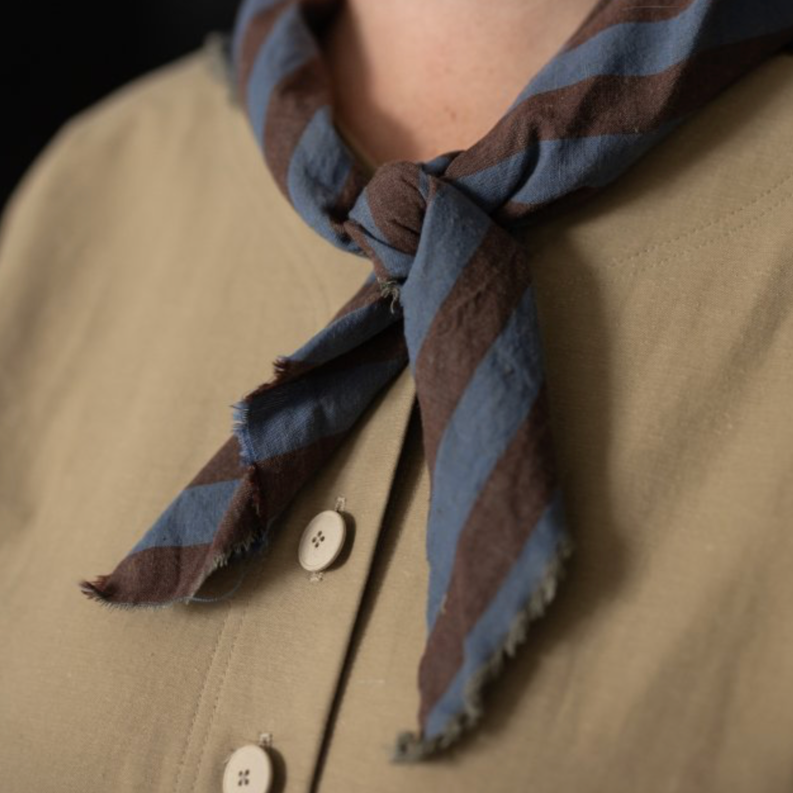 Remnant 8296, Merchant &amp; Mills, "Workwear" Organic Cotton/Linen Gingham, 1.4 yard bolt end