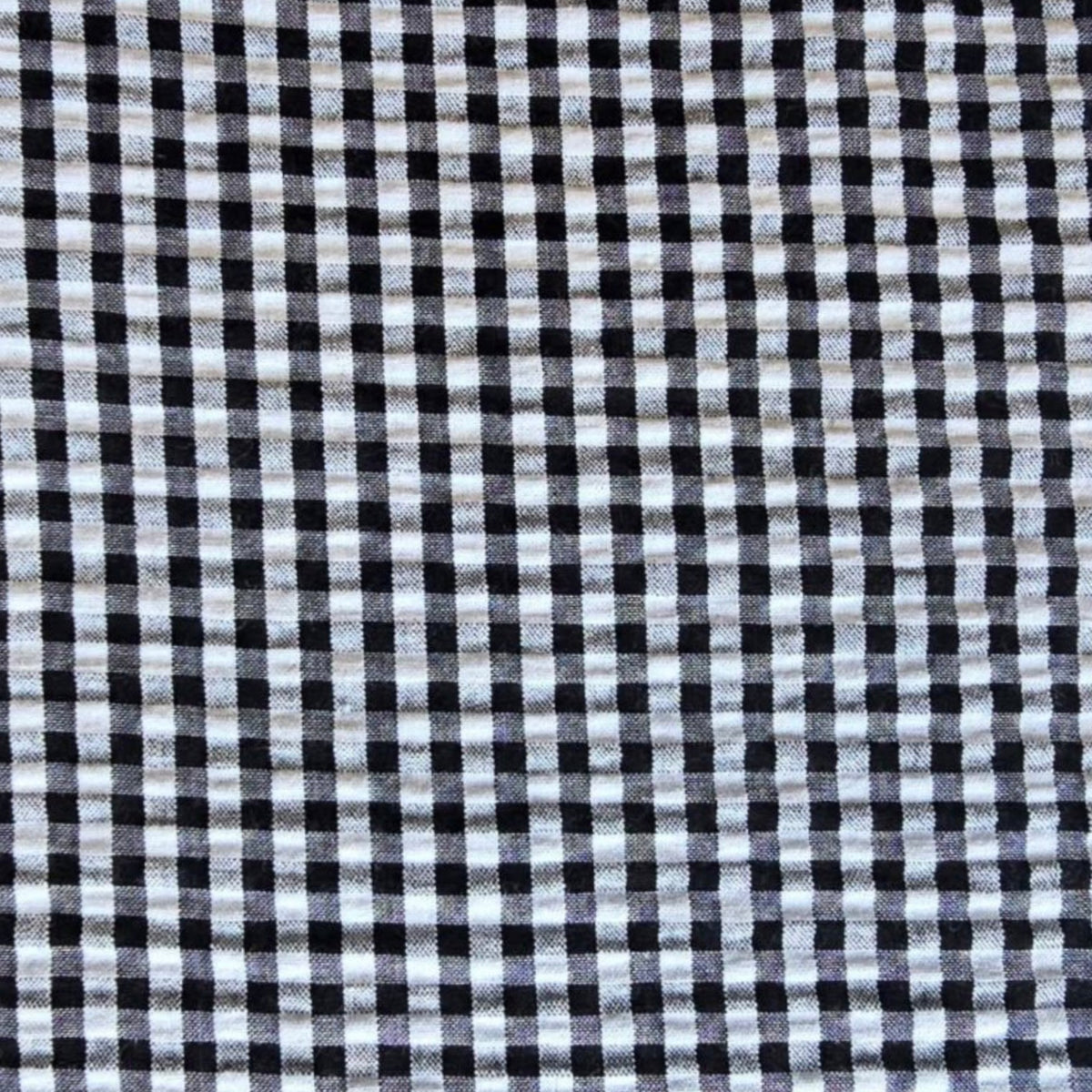Designer Deadstock, Seersucker Gingham or Stripe, Multiple Colorways,  1/4 yard