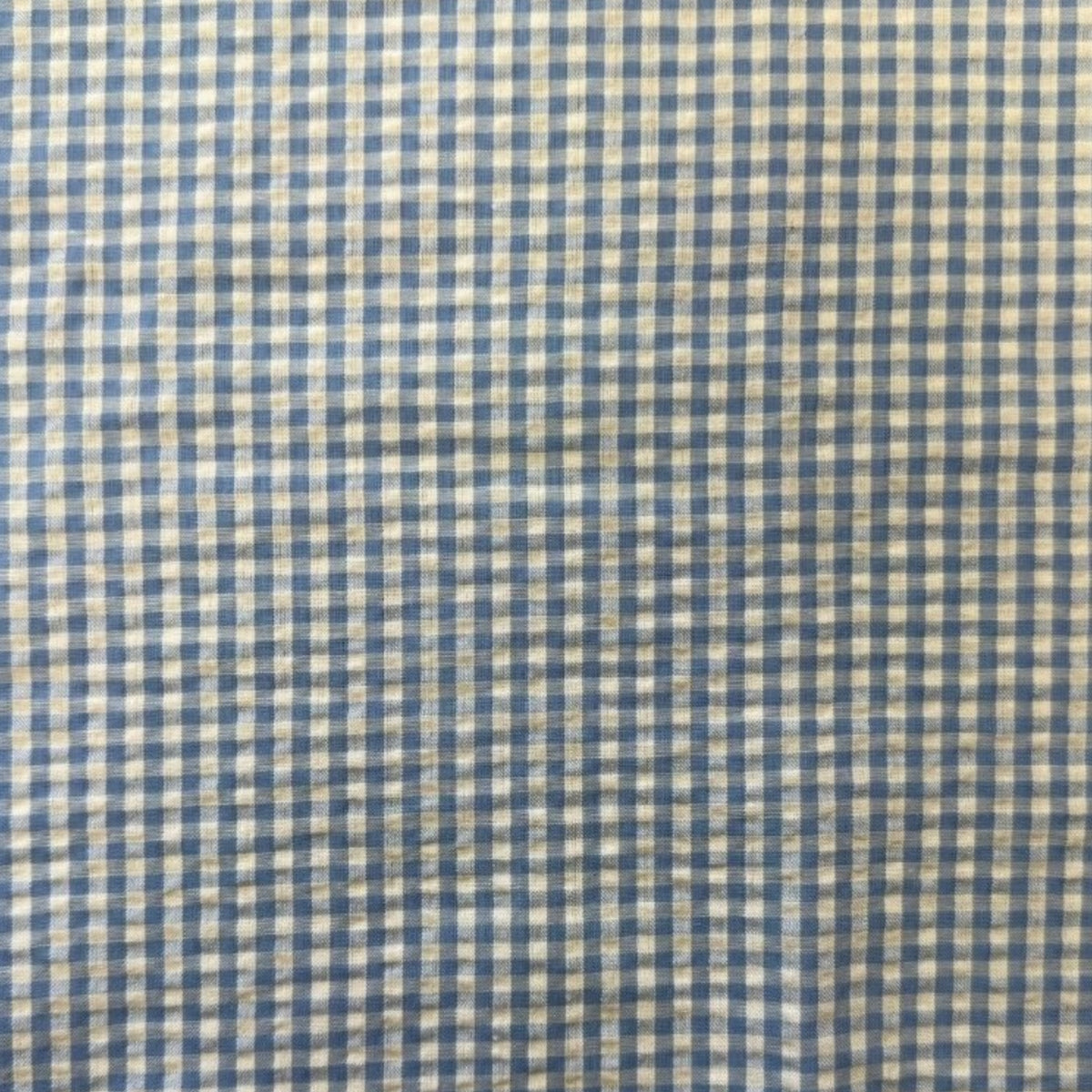 Designer Deadstock, Seersucker Gingham or Stripe, Multiple Colorways,  1/4 yard